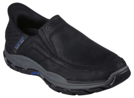 Skechers Men's Slip-Ins Relaxed Fit Respected Elgin Black 2-Pair Bundle